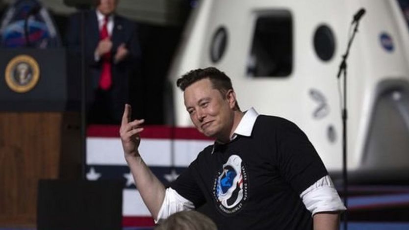 CEO Elon Musk's SpaceX company is the first to offer a commercial crew transport service