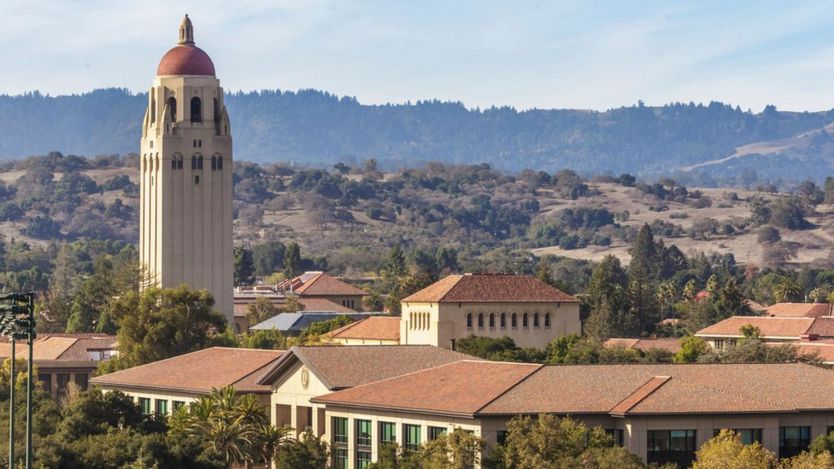 Stanford University's campus is less than 20 minutes' drive from Facebook's headquarters