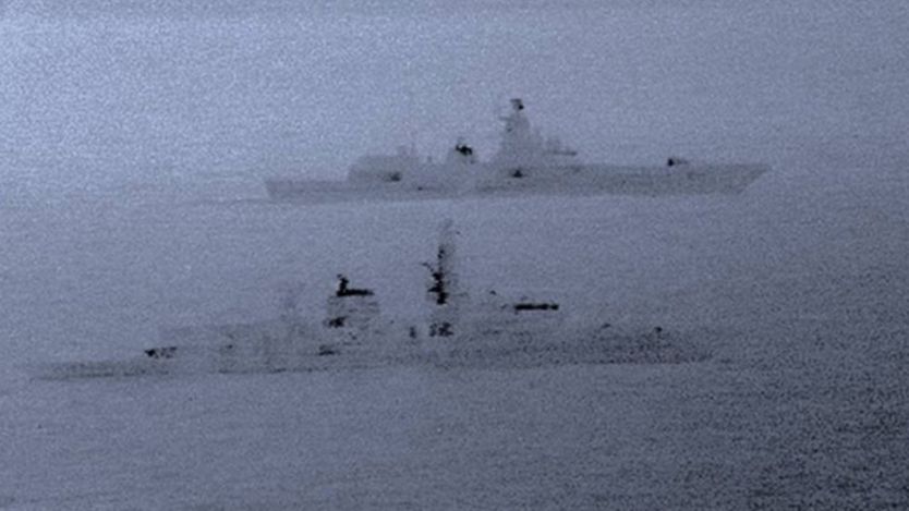 Russian warships escorted by UK frigate in North Sea (bbc.com)