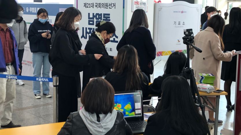 Voters in South Korea