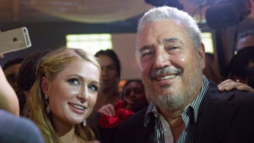 'Fidelito' và cô Paris Hilton trong một chuyến đến thăm Havana của nhân vật thượng lưu Mỹ