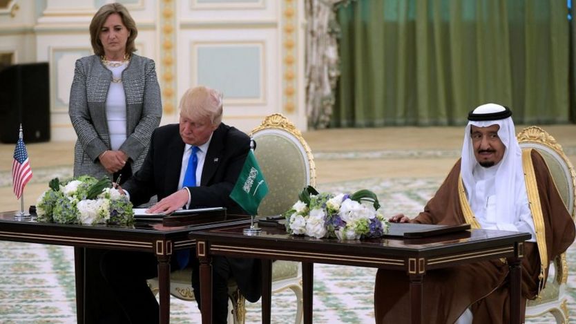 ملک سلمان و دونالد ترامپ