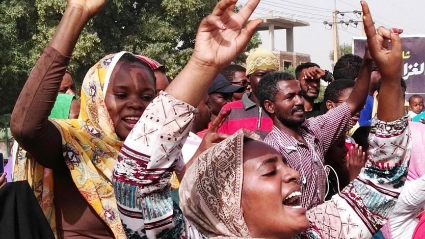 Sudanese protesters