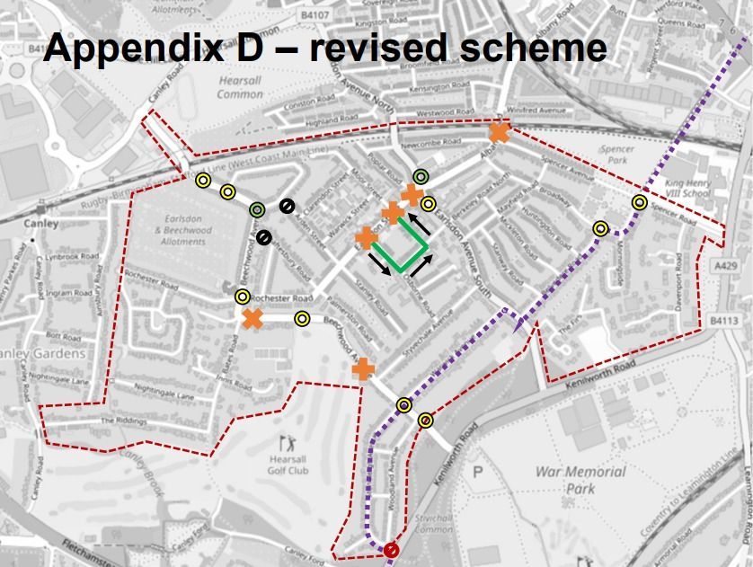 A map of the revised scheme 