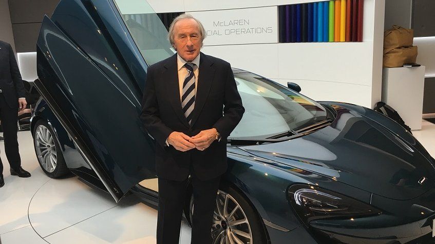 Racing legend Sir Jackie Stewart at the launch of McLaren’s new 570GT