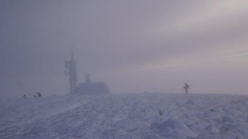 Mist at the summit of Cairn Gorm