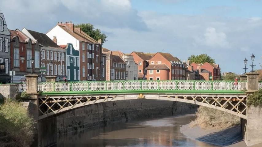 The bridge in Bridgwater town centre