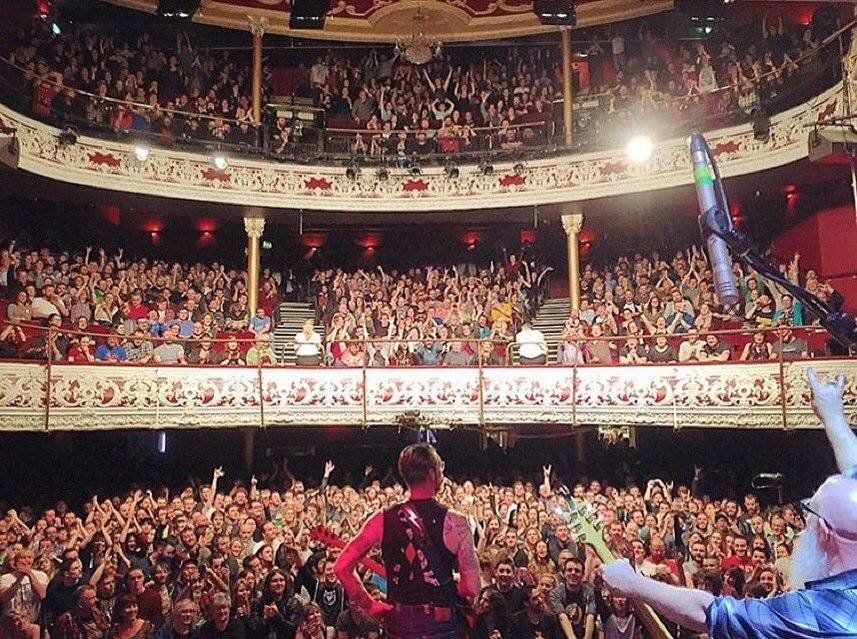 Picture showing Eagles of Death Metal at concert in Dublin
