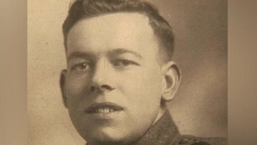 Albert Figg as a soldier in his 20s 
