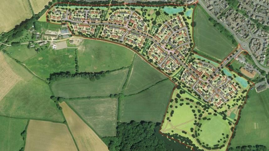 Proposed Persimmon Development Site On Canal Way In Ilminster