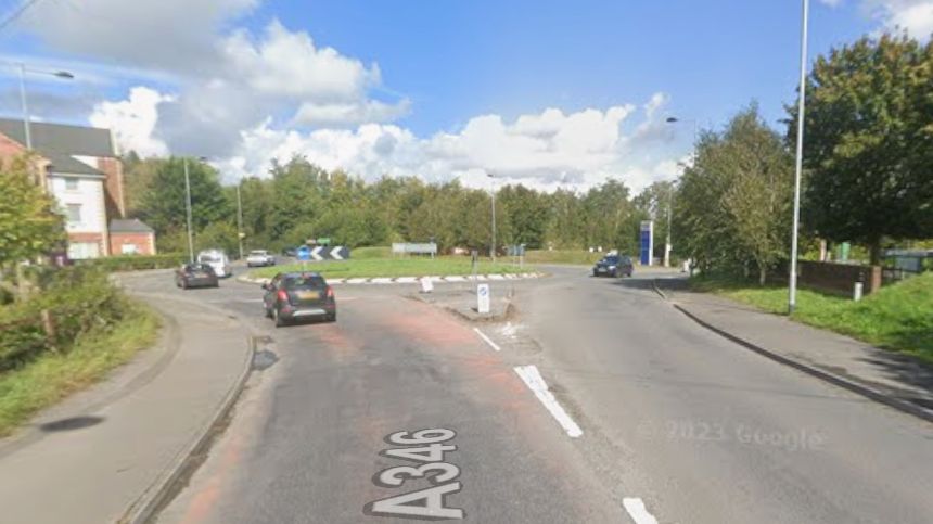 The A346 roundabout in Marlborough. 