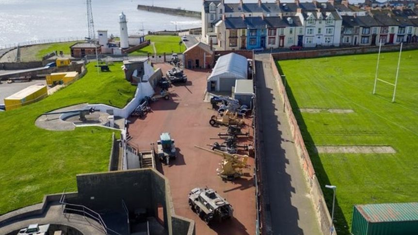 Aerial picture of the Heugh Battery Museum, Hartlepool