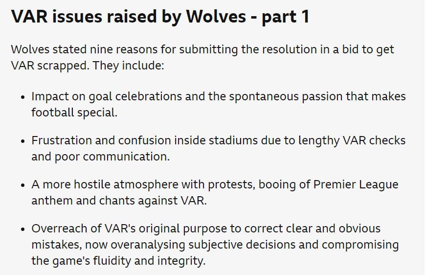 Wolves statement