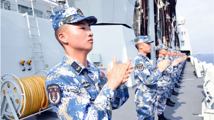 Hạm đội Hải quân Trung Quốc trên Biển Đông ngày 12/4/2018