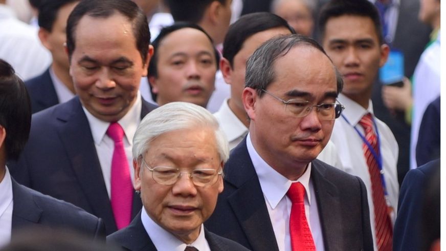 Tổng Bí thư Nguyễn Phú Trọng cùng các lãnh đạo cao cấp dự lễ hôm 31/1
