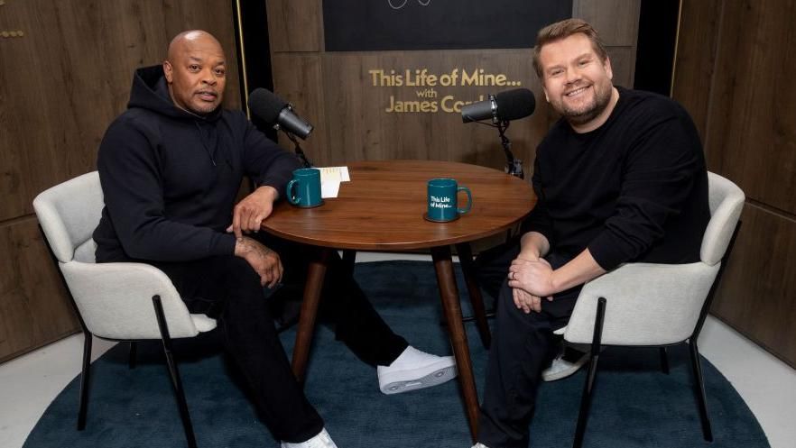 Dr Dre and James Corden