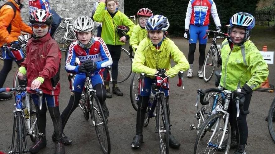 Jake Stewart as a child at Solihull Cycling Club