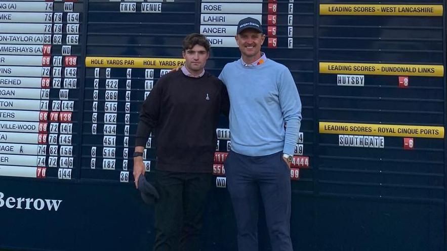 Dominic Clemons and Justin Rose