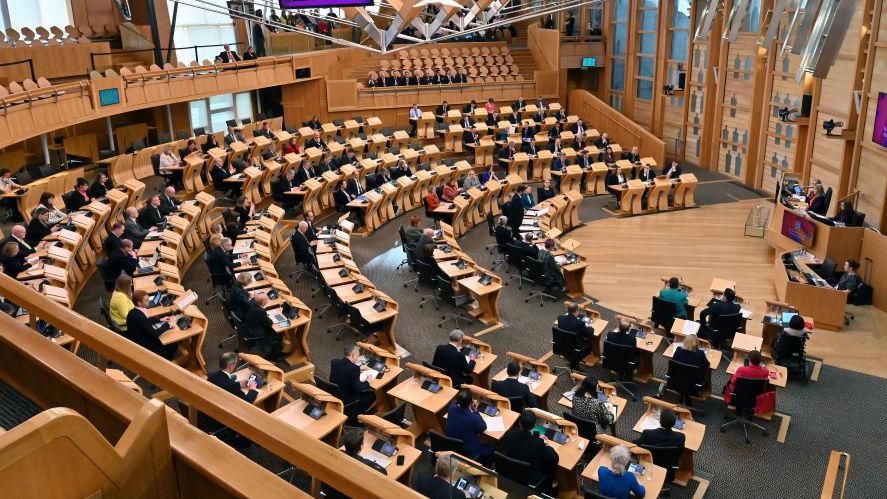 Scottish parliament in session