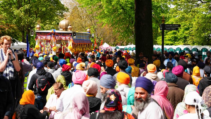 Crowds at the festival