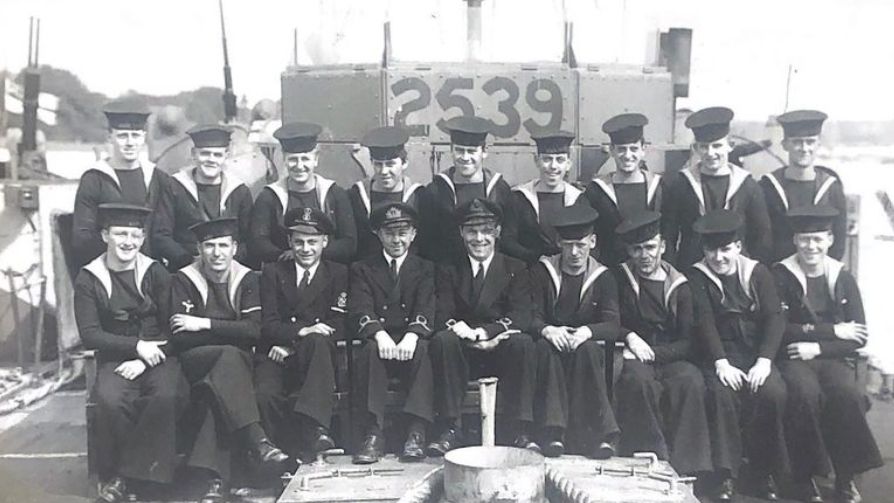 Bert James and other sailors