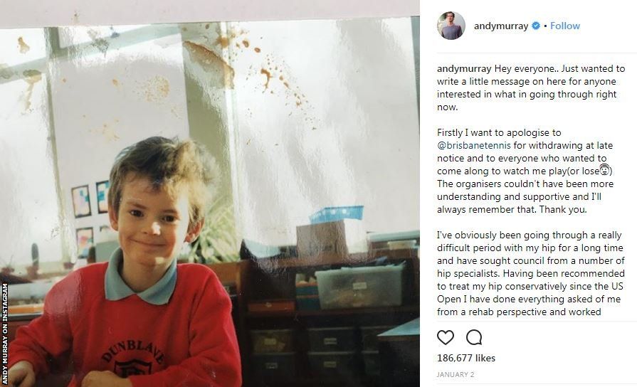 Andy Murray on Instagram