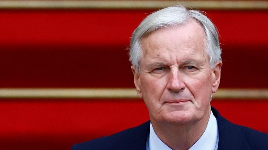 Newly appointed France's Prime Minister Michel Barnier attends the handover ceremony with outgoing Prime Minister Gabriel Attal at the Hotel Matignon in Paris, France, 05 September 2024.