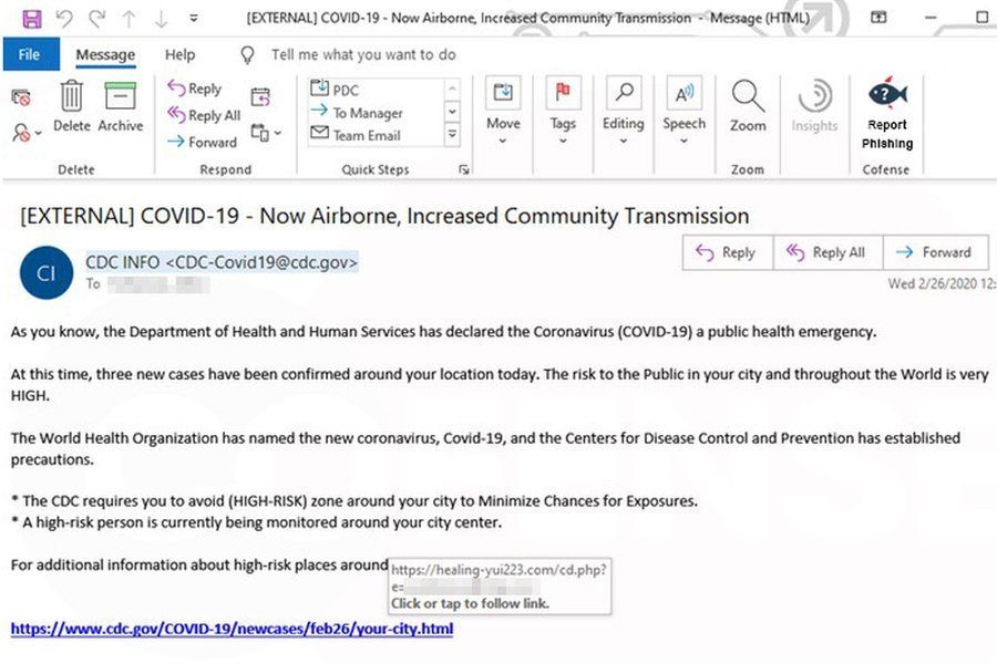 Coronavirus 2025 email hoax