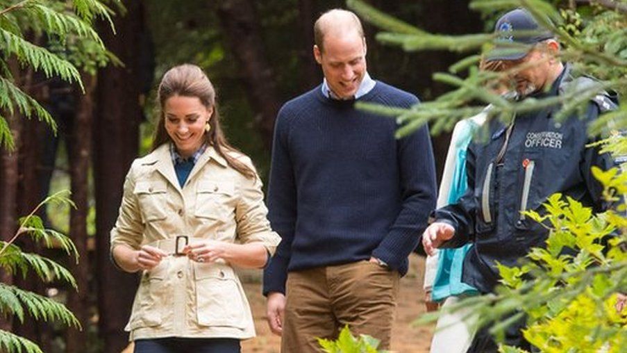 The Duke and Duchess of Cambridge in the Great Bear Rainforest