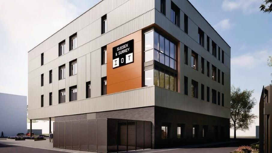 The proposed new Crawley College block