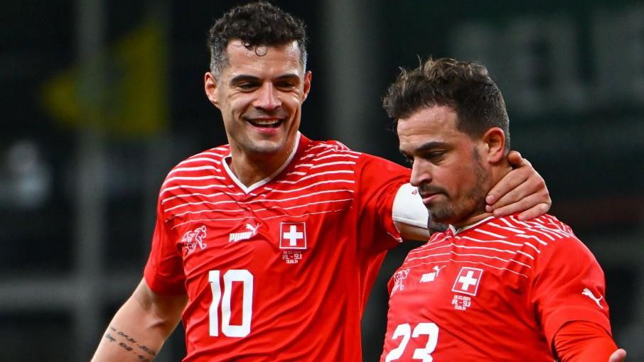 Granit Xhaka and Xherdan Shaqiri