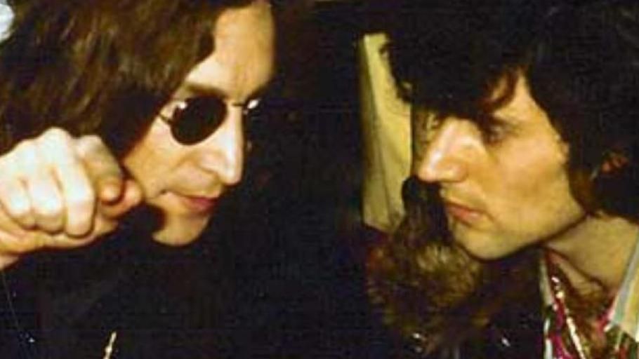 John Lennon with Uri Geller in New York in 1974