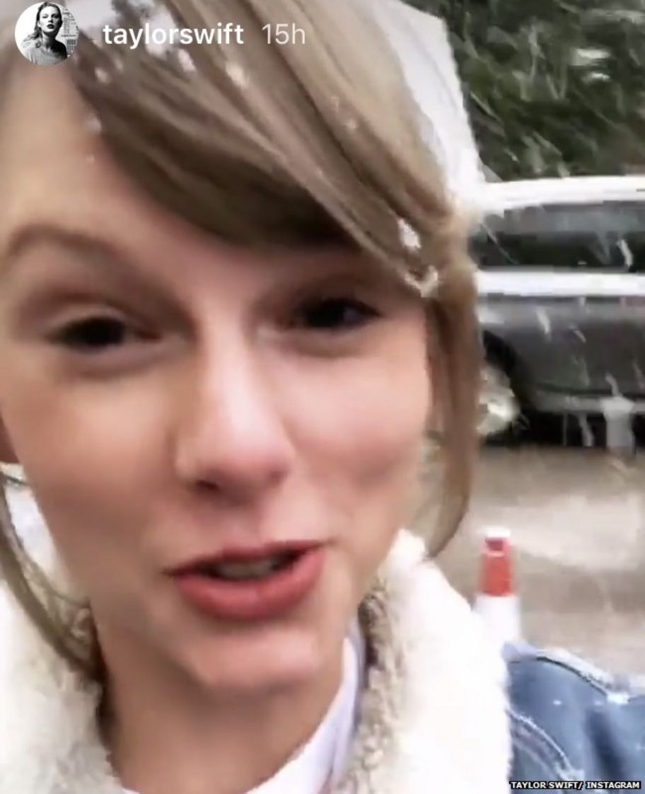 Taylor Swift First Pictures On Set Of New Movie Cbbc Newsround