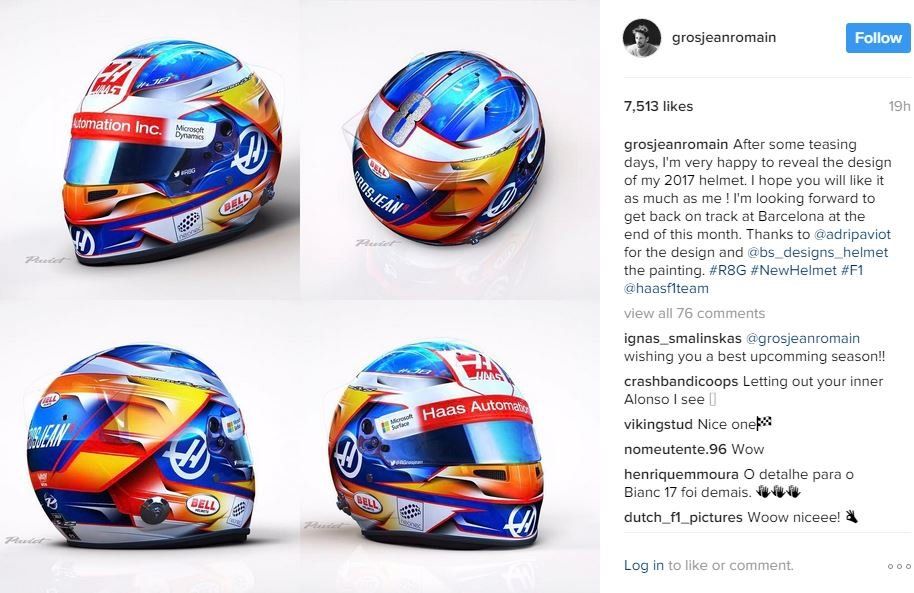 Romain Grosjean's Instagram