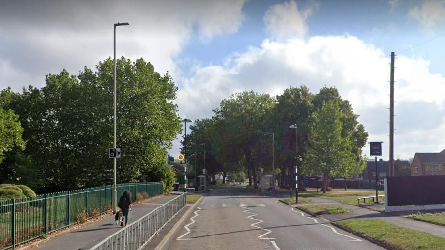 Google street view of Bromley Lane in Kingswinford