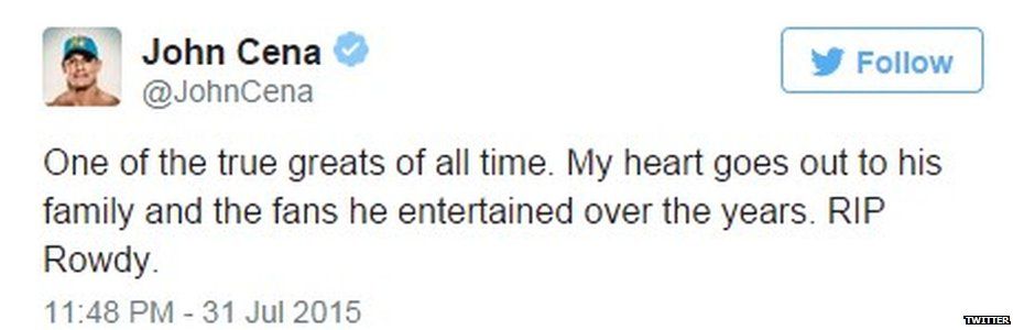 Tweet by John Cena