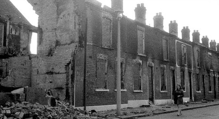 Houses in Bombay Street in west Belfast were burned down in August 1969