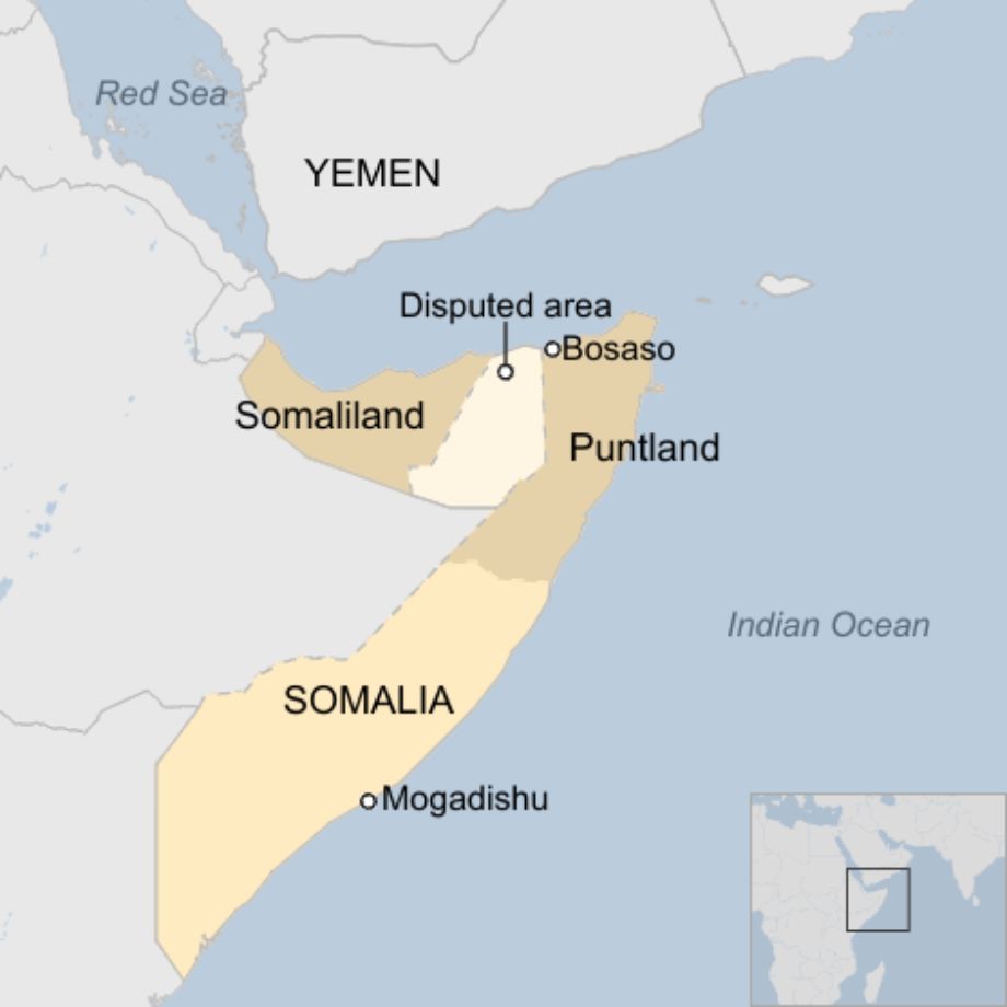 Map:  Somalia