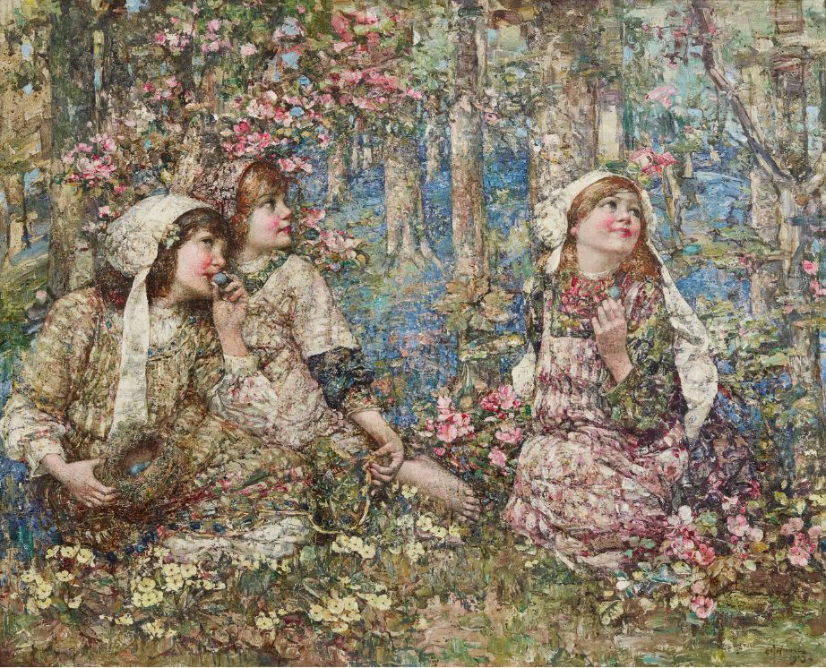 Voices In The Woodland by Edward Atkinson Hornel