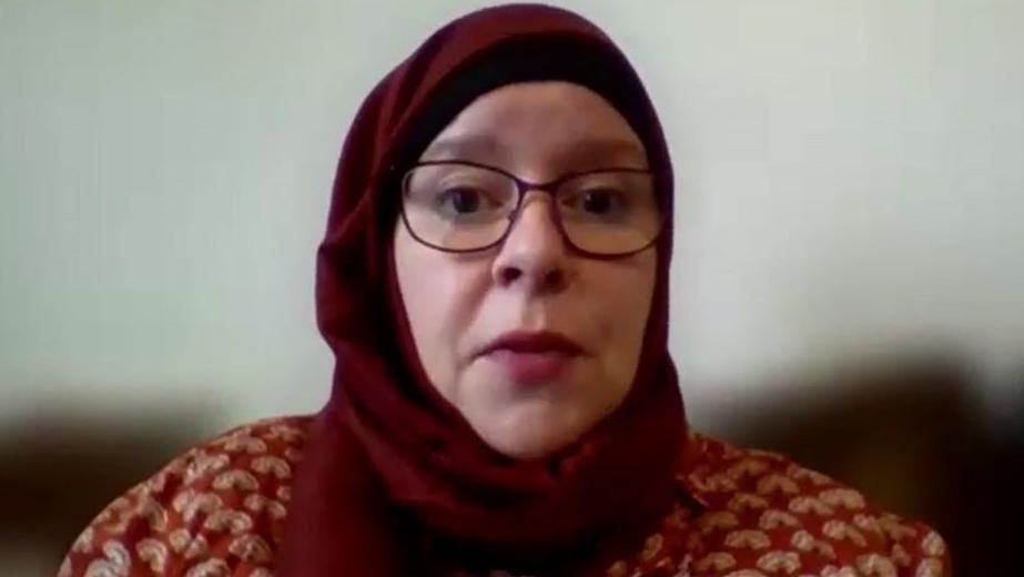 Linsay Taylor, of the Muslim Vote coalition