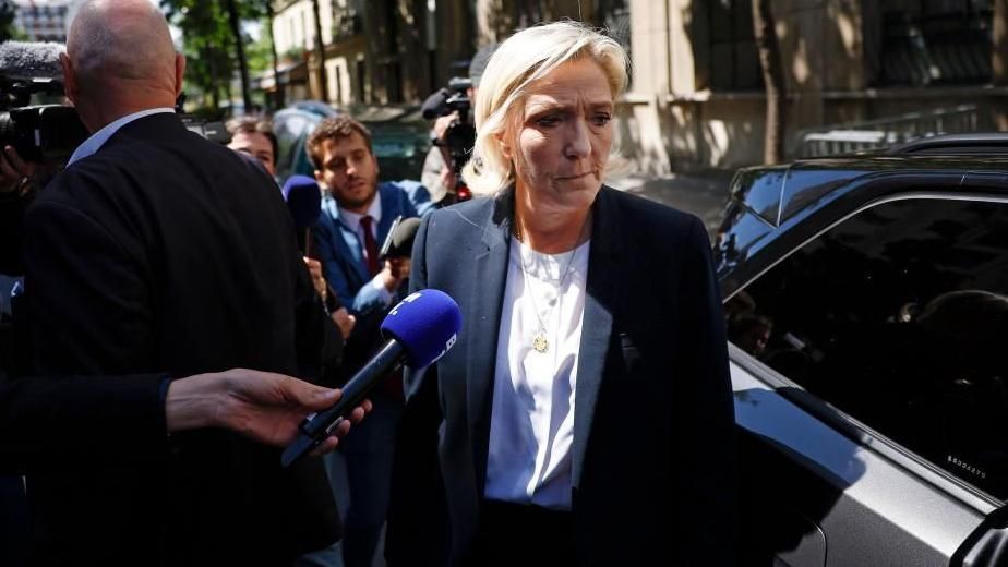 Marine Le Pen, President of the French far-right National Rally 