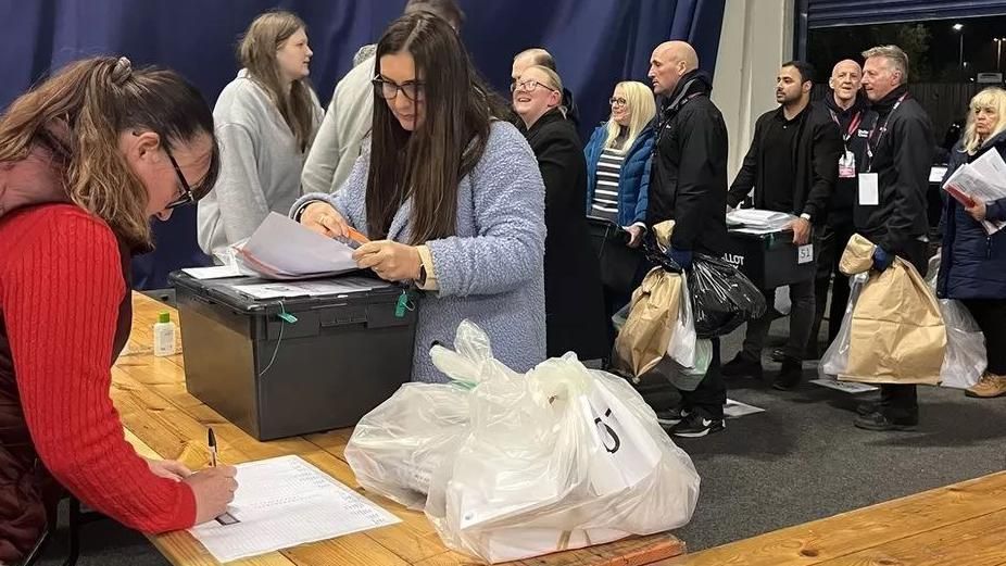 Voters at the 2023 local elections in Bolton