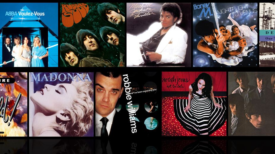 Various number one album covers