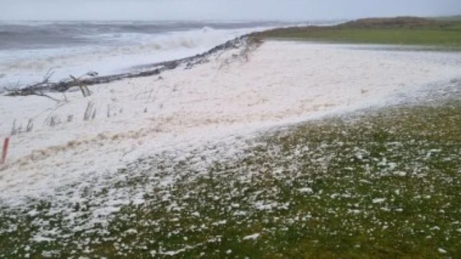 Foam at Golspie Golf Club