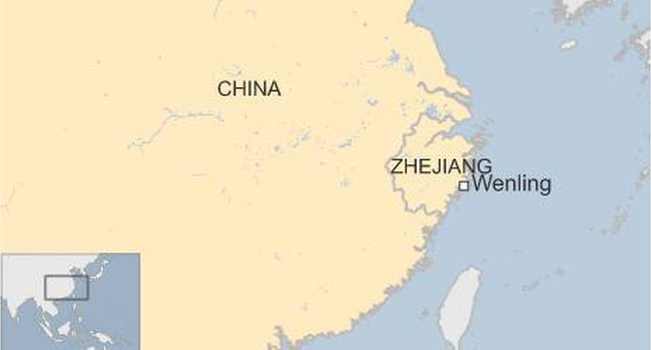 map of China and Zhejiang