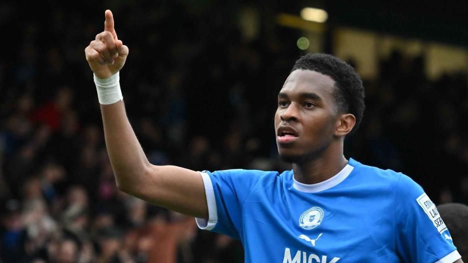 Peterborough's Malik Mothersille celebrating a goal