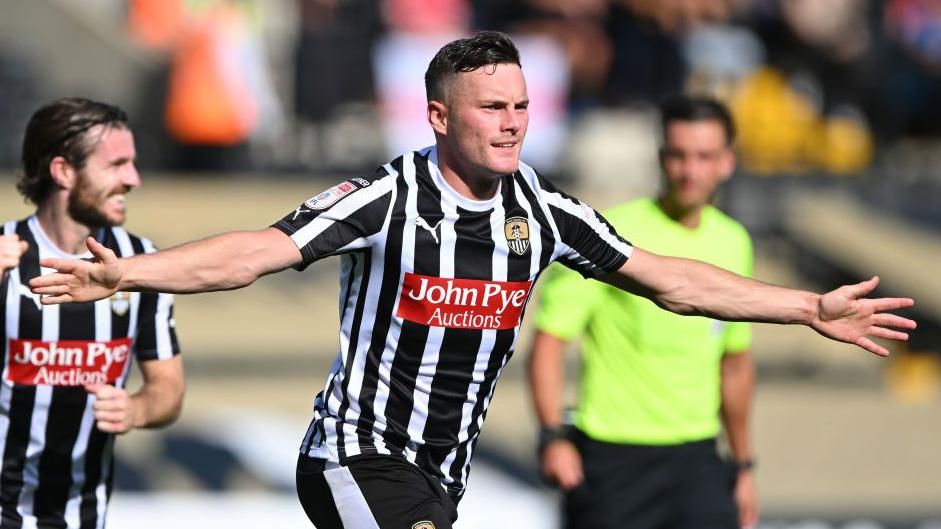 Macaulay Langstaff celebrates a goal last September