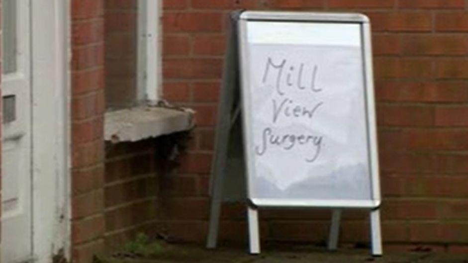 Temporary surgery sign