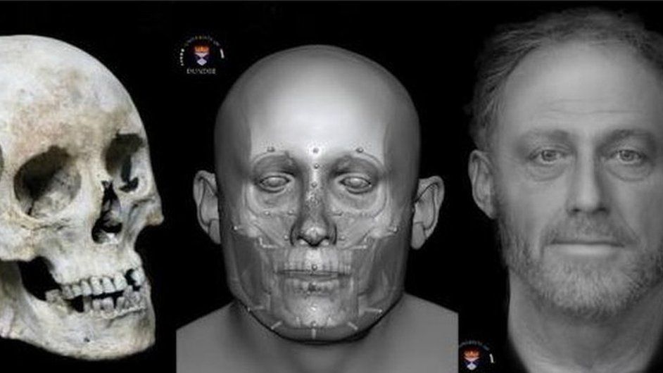 Facial reconstruction of 13th century man