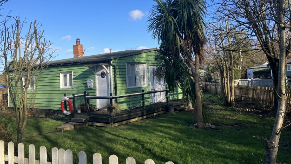 One of the chalets at Humberston Fitties